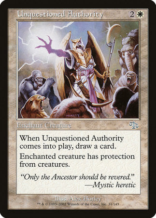 Unquestioned Authority [Judgment] | Eastridge Sports Cards & Games