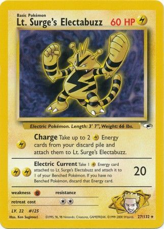 Lt. Surge's Electabuzz (27/132) [Gym Heroes Unlimited] | Eastridge Sports Cards & Games