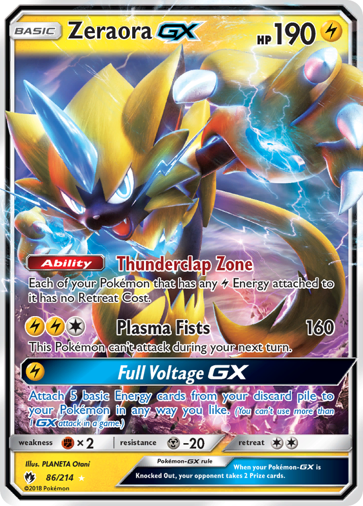 Zeraora GX (86/214) [Sun & Moon: Lost Thunder] | Eastridge Sports Cards & Games