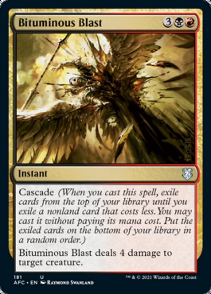 Bituminous Blast [Dungeons & Dragons: Adventures in the Forgotten Realms Commander] | Eastridge Sports Cards & Games