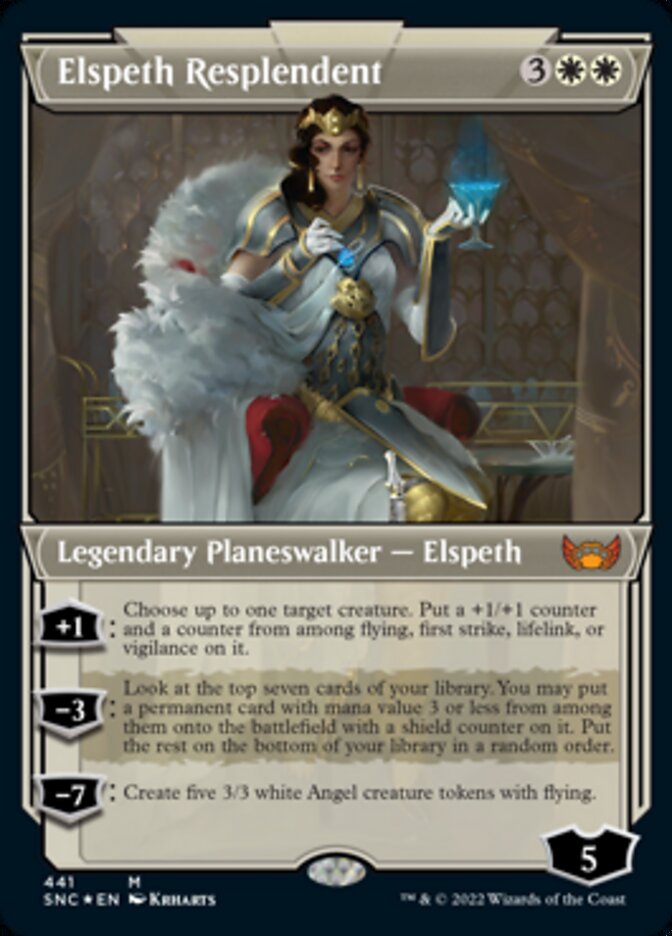 Elspeth Resplendent (Showcase Art Deco Foil Etched) [Streets of New Capenna] | Eastridge Sports Cards & Games