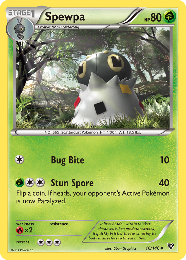 Spewpa (16/146) [XY: Base Set] | Eastridge Sports Cards & Games