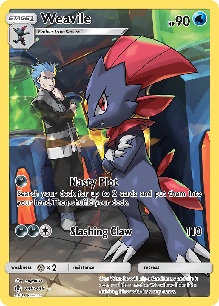 Weavile (238/236) [Sun & Moon: Cosmic Eclipse] | Eastridge Sports Cards & Games