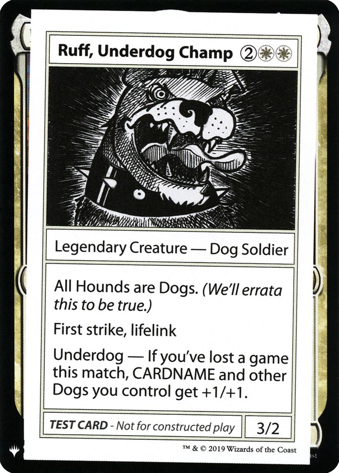 Ruff, Underdog Champ [Mystery Booster Playtest Cards] | Eastridge Sports Cards & Games