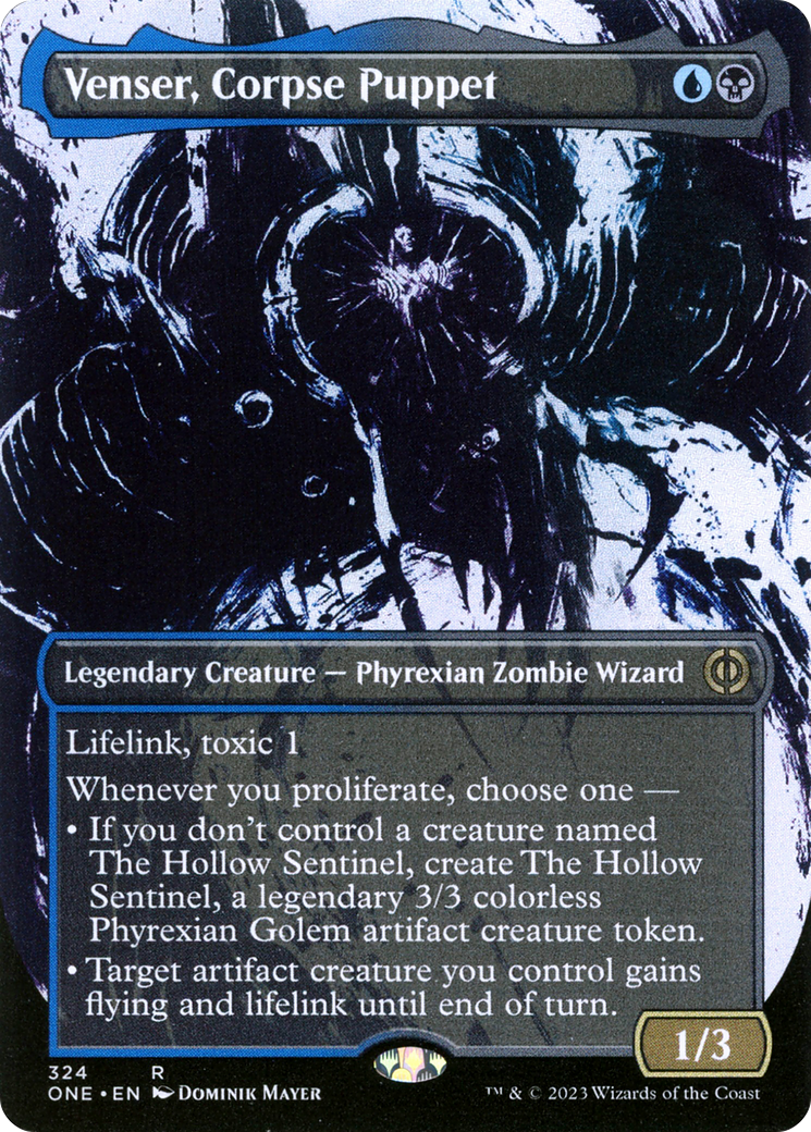 Venser, Corpse Puppet (Borderless Ichor) [Phyrexia: All Will Be One] | Eastridge Sports Cards & Games