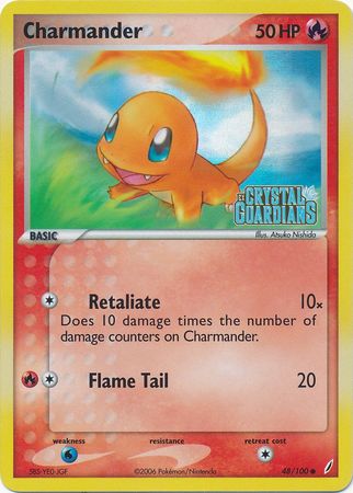 Charmander (48/100) (Stamped) [EX: Crystal Guardians] | Eastridge Sports Cards & Games