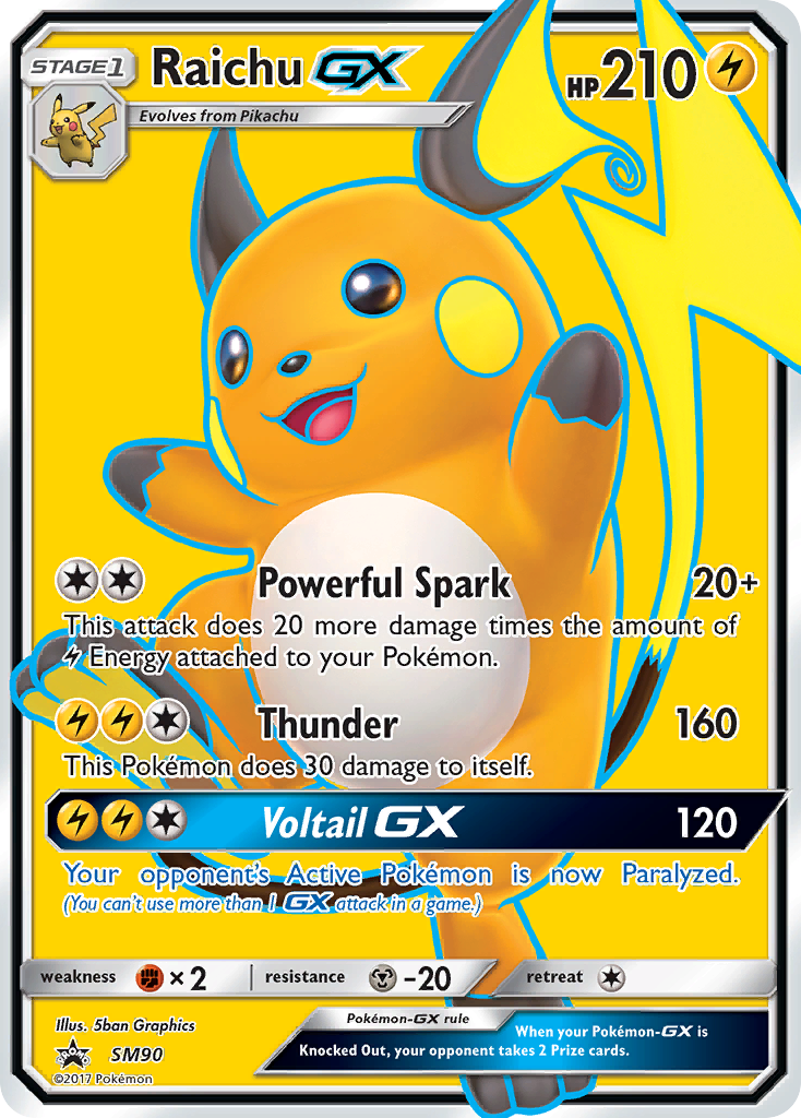 Raichu GX (SM90) [Sun & Moon: Black Star Promos] | Eastridge Sports Cards & Games