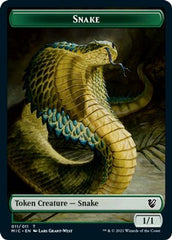 Spirit // Snake Double-sided Token [Innistrad: Midnight Hunt Commander] | Eastridge Sports Cards & Games