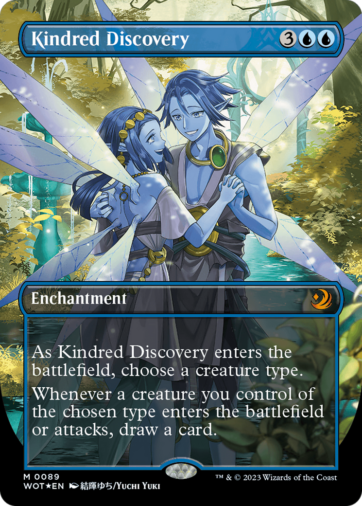 Kindred Discovery (Anime Borderless) (Confetti Foil) [Wilds of Eldraine: Enchanting Tales] | Eastridge Sports Cards & Games