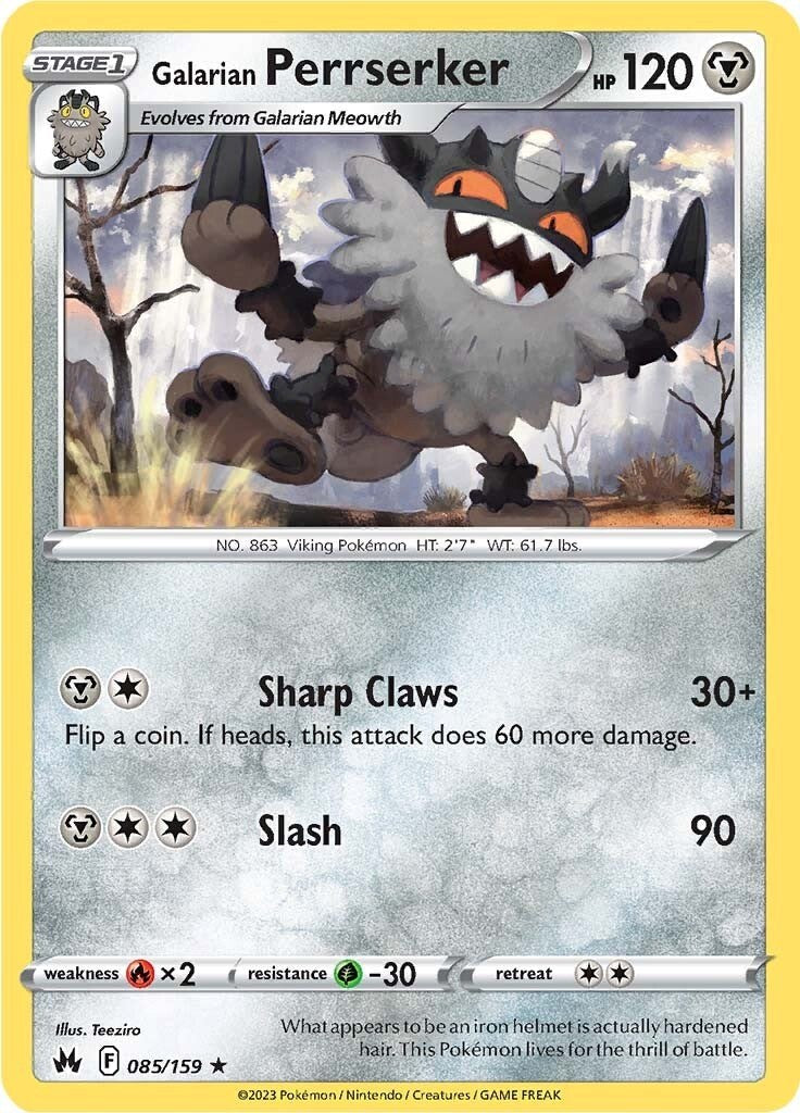 Galarian Perrserker (085/159) [Sword & Shield: Crown Zenith] | Eastridge Sports Cards & Games