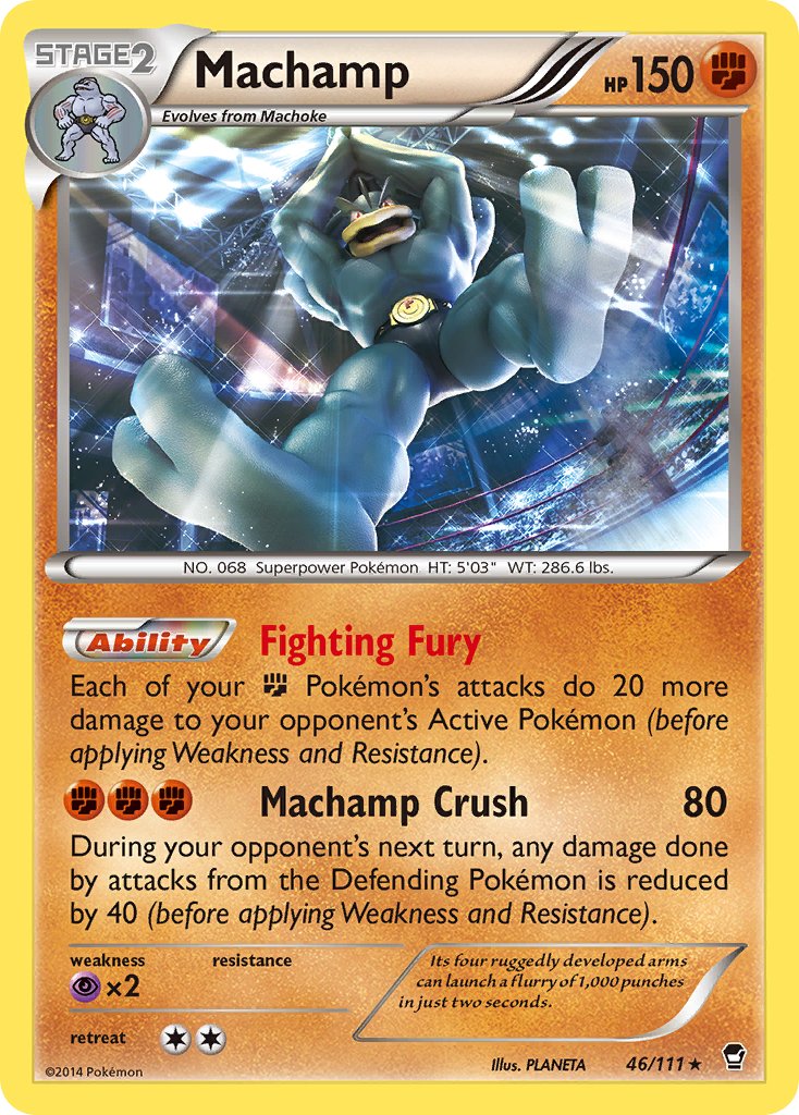 Machamp (46/111) (Cosmos Holo) (Blister Exclusive) [XY: Furious Fists] | Eastridge Sports Cards & Games
