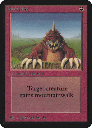 Burrowing [Limited Edition Alpha] | Eastridge Sports Cards & Games