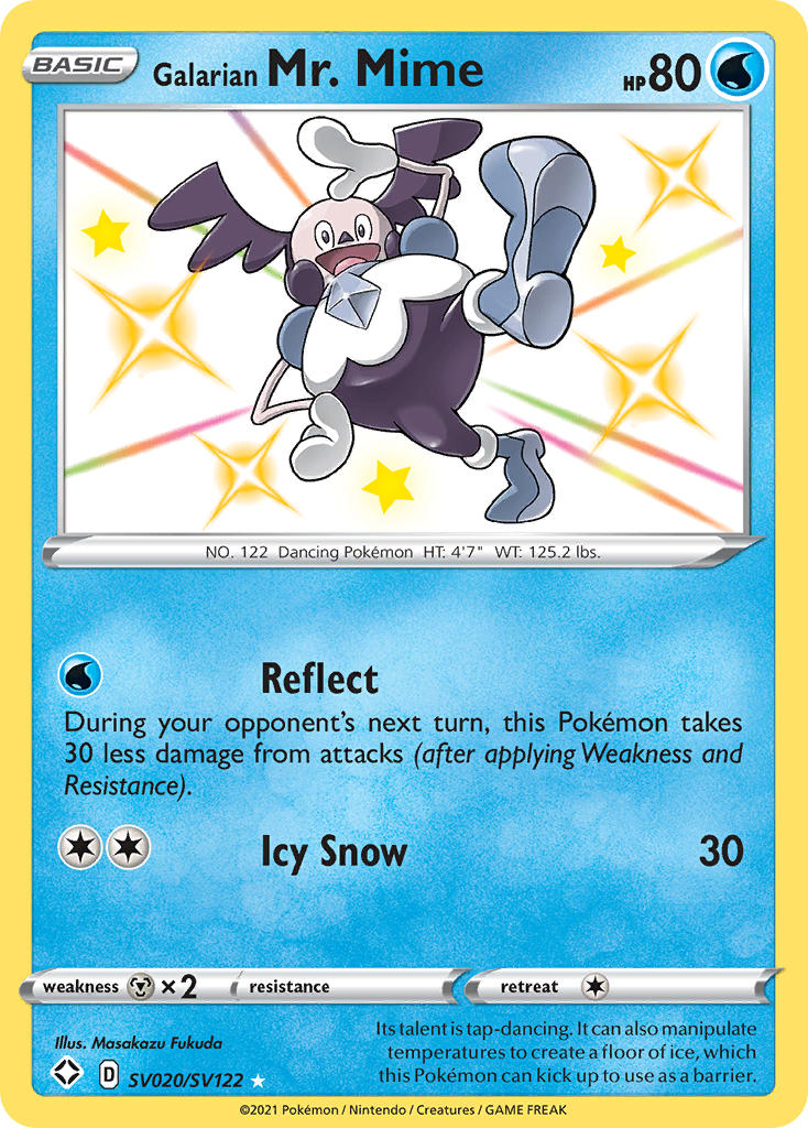 Galarian Mr. Mime (SV020/SV122) [Sword & Shield: Shining Fates] | Eastridge Sports Cards & Games