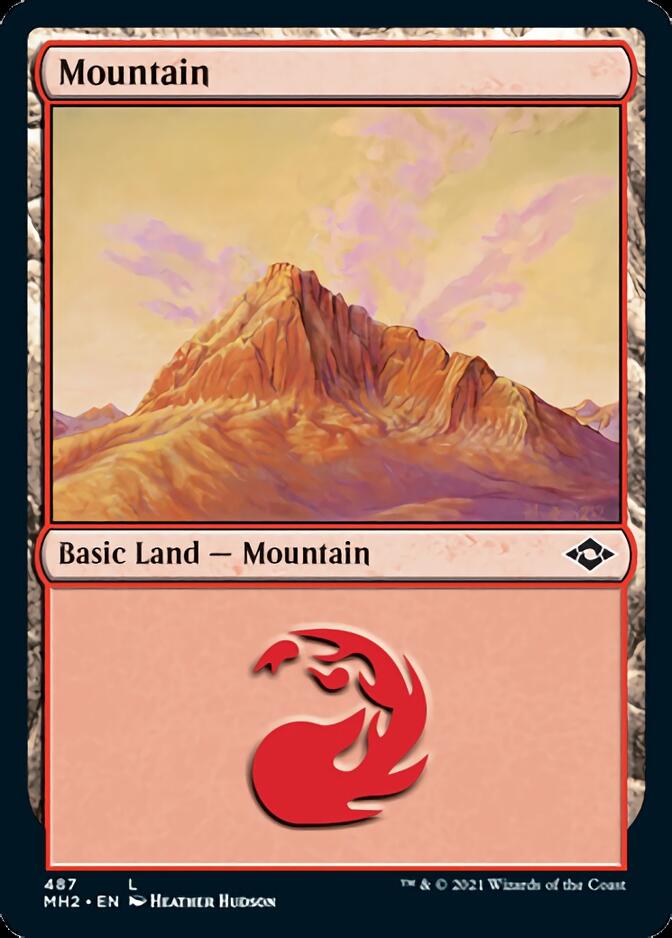 Mountain (487) (Foil Etched) [Modern Horizons 2] | Eastridge Sports Cards & Games