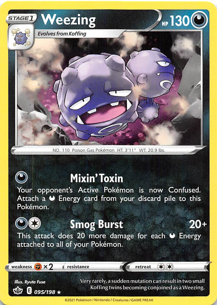 Weezing (095/198) [Sword & Shield: Chilling Reign] | Eastridge Sports Cards & Games