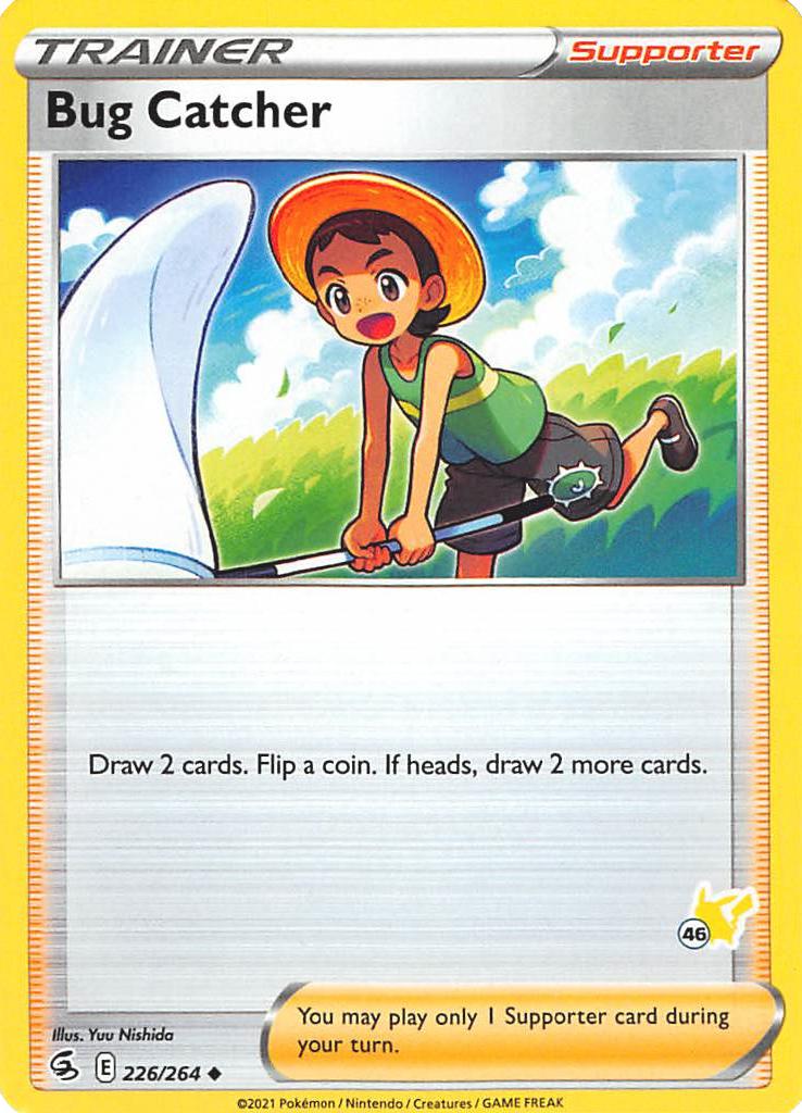 Bug Catcher (226/264) (Pikachu Stamp #46) [Battle Academy 2022] | Eastridge Sports Cards & Games