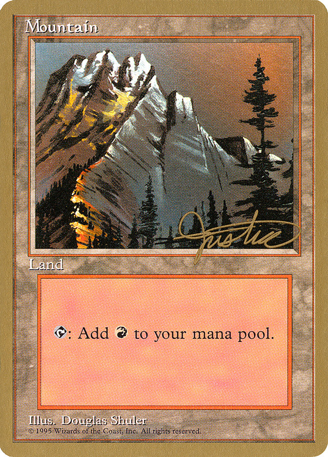 Mountain (mj373) (Mark Justice) [Pro Tour Collector Set] | Eastridge Sports Cards & Games