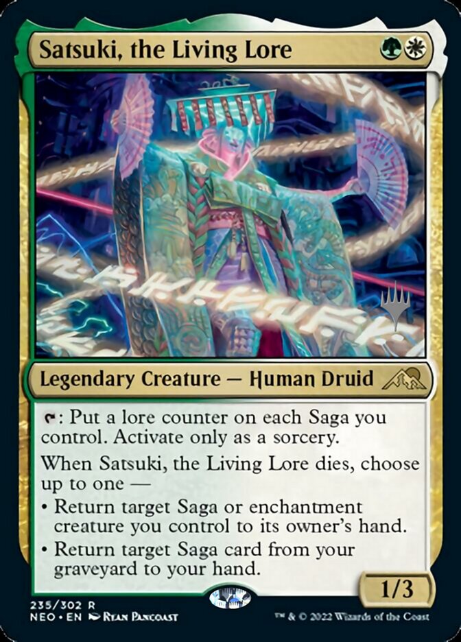 Satsuki, the Living Lore (Promo Pack) [Kamigawa: Neon Dynasty Promos] | Eastridge Sports Cards & Games