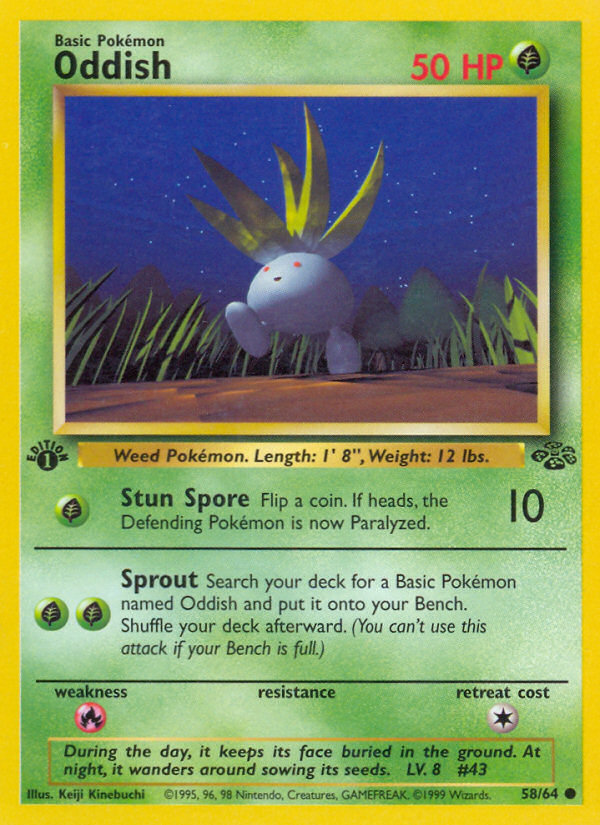 Oddish (58/64) [Jungle 1st Edition] | Eastridge Sports Cards & Games