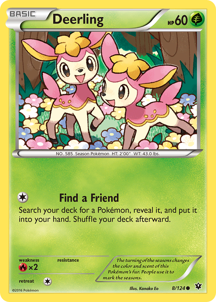 Deerling (8/124) [XY: Fates Collide] | Eastridge Sports Cards & Games