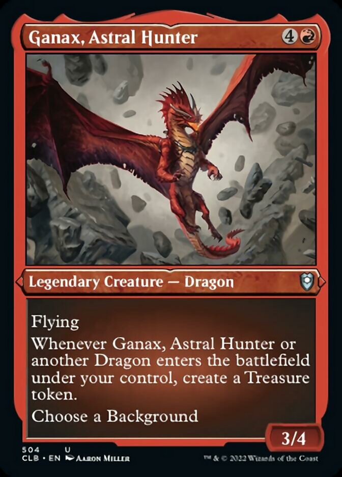 Ganax, Astral Hunter (Foil Etched) [Commander Legends: Battle for Baldur's Gate] | Eastridge Sports Cards & Games