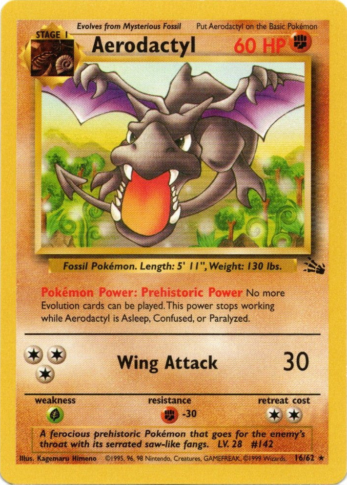 Aerodactyl (16/62) [Fossil Unlimited] | Eastridge Sports Cards & Games