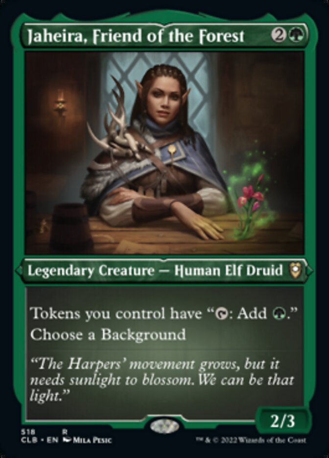 Jaheira, Friend of the Forest (Foil Etched) [Commander Legends: Battle for Baldur's Gate] | Eastridge Sports Cards & Games