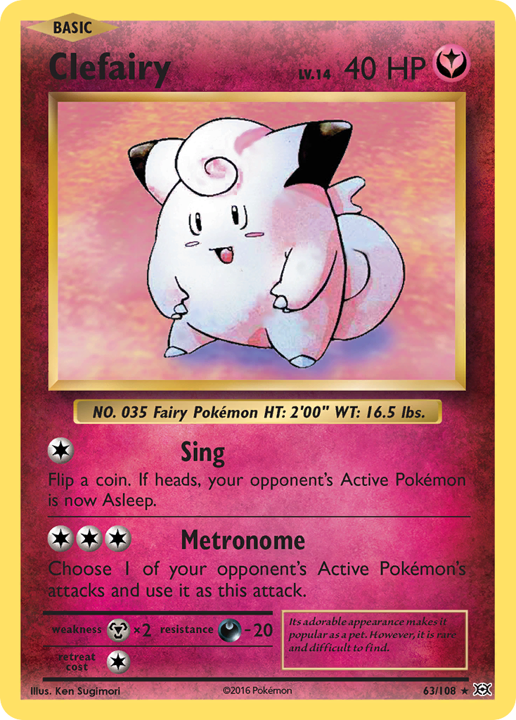 Clefairy (63/108) [XY: Evolutions] | Eastridge Sports Cards & Games
