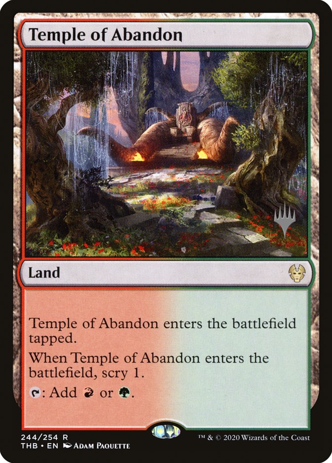 Temple of Abandon (Promo Pack) [Theros Beyond Death Promos] | Eastridge Sports Cards & Games