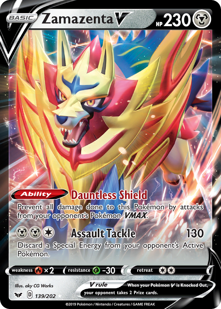 Zamazenta V (139/202) [Sword & Shield: Base Set] | Eastridge Sports Cards & Games