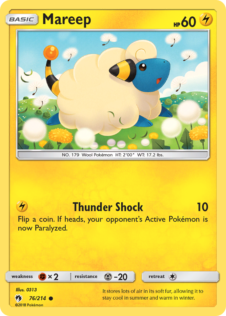 Mareep (76/214) [Sun & Moon: Lost Thunder] | Eastridge Sports Cards & Games