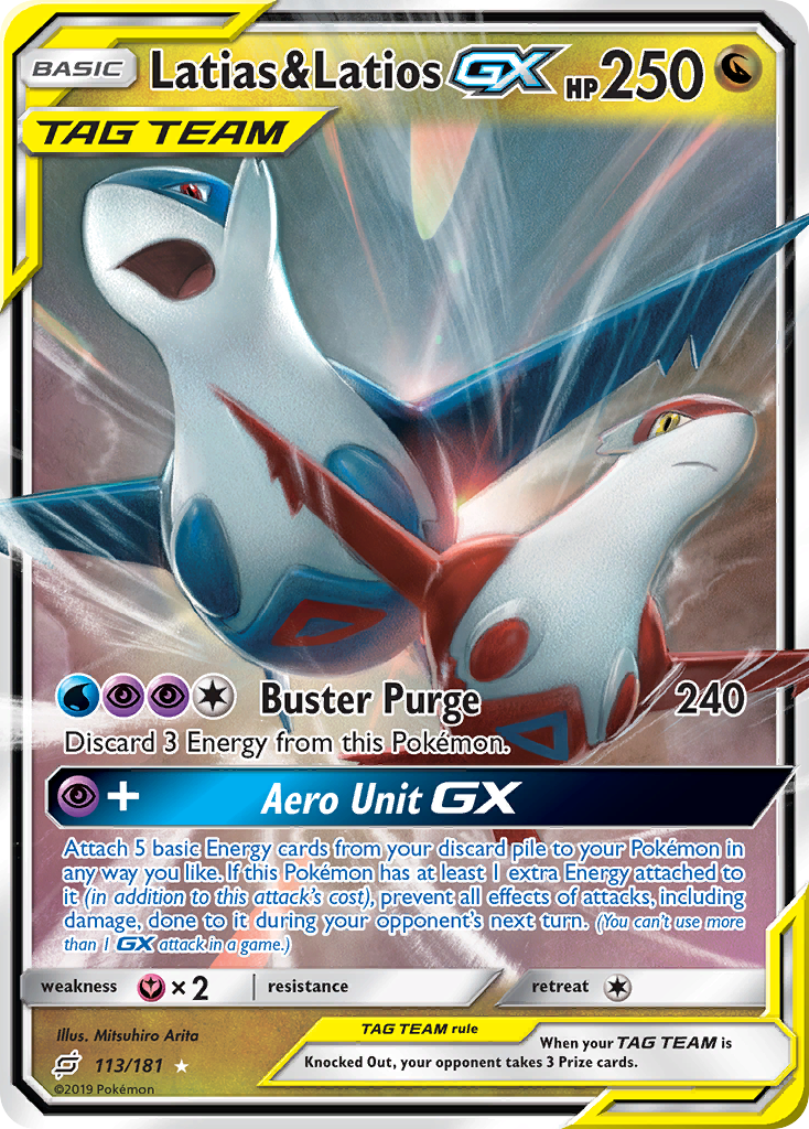 Latias & Latios GX (113/181) [Sun & Moon: Team Up] | Eastridge Sports Cards & Games