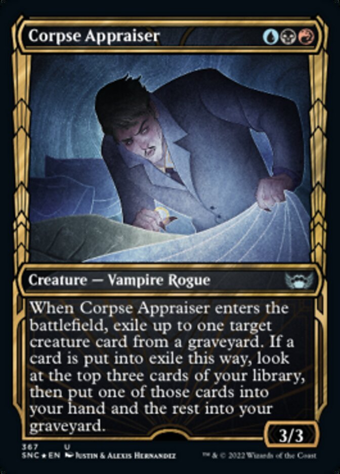 Corpse Appraiser (Showcase Golden Age Gilded Foil) [Streets of New Capenna] | Eastridge Sports Cards & Games