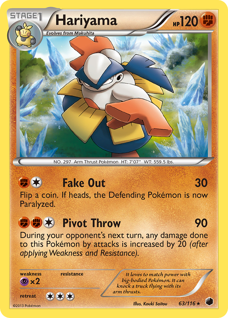 Hariyama (63/116) [Black & White: Plasma Freeze] | Eastridge Sports Cards & Games