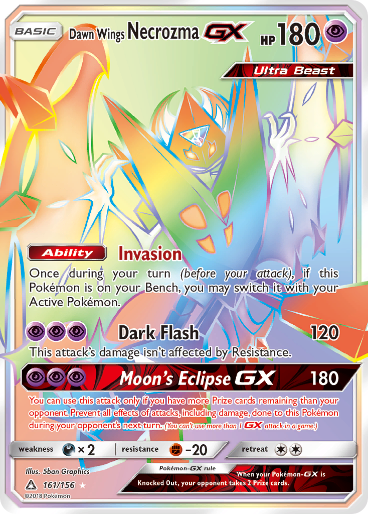 Dawn Wings Necrozma GX (161/156) [Sun & Moon: Ultra Prism] | Eastridge Sports Cards & Games