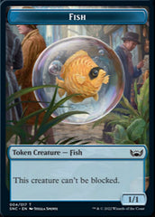 Fish // Angel Double-sided Token [Streets of New Capenna Tokens] | Eastridge Sports Cards & Games