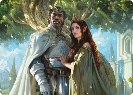 Aragorn and Arwen, Wed Art Card [The Lord of the Rings: Tales of Middle-earth Art Series] | Eastridge Sports Cards & Games