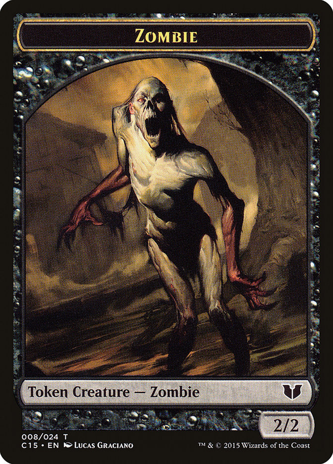 Cat // Zombie Double-Sided Token [Commander 2015 Tokens] | Eastridge Sports Cards & Games