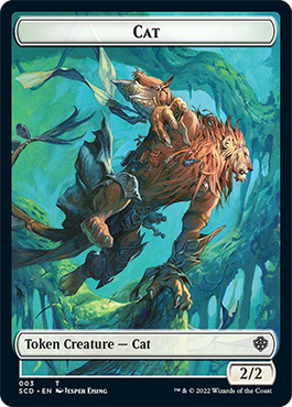 Saproling // Cat Double-Sided Token [Starter Commander Decks] | Eastridge Sports Cards & Games