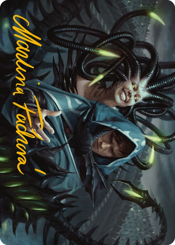 Phyrexian Arena Art Card (Gold-Stamped Signature) [Phyrexia: All Will Be One Art Series] | Eastridge Sports Cards & Games
