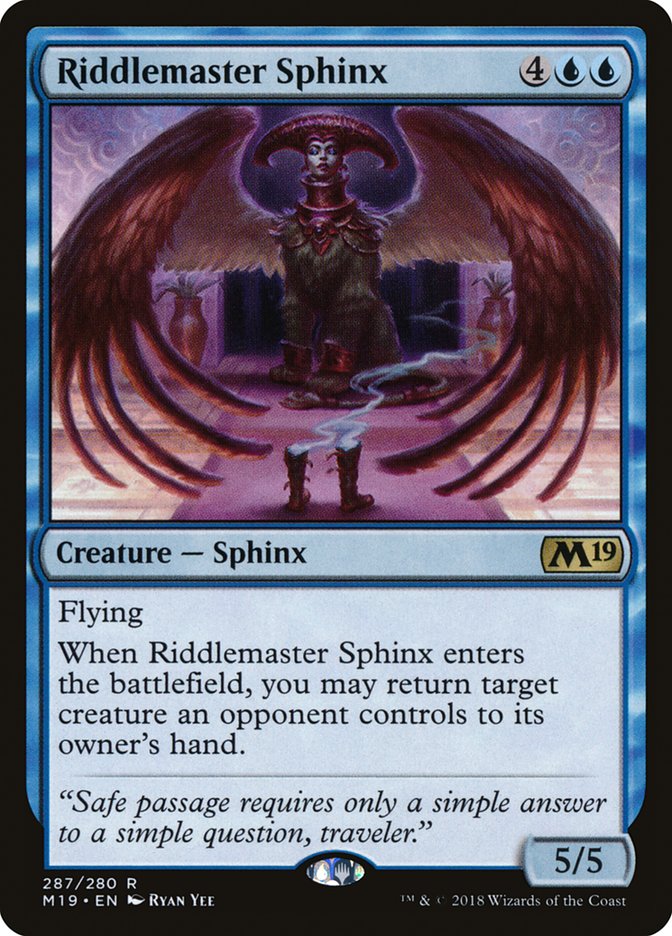 Riddlemaster Sphinx [Core Set 2019] | Eastridge Sports Cards & Games