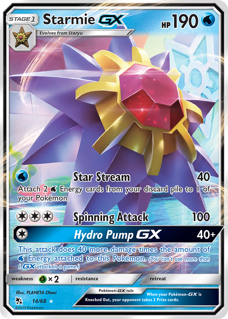 Starmie GX (14/68) [Sun & Moon: Hidden Fates] | Eastridge Sports Cards & Games