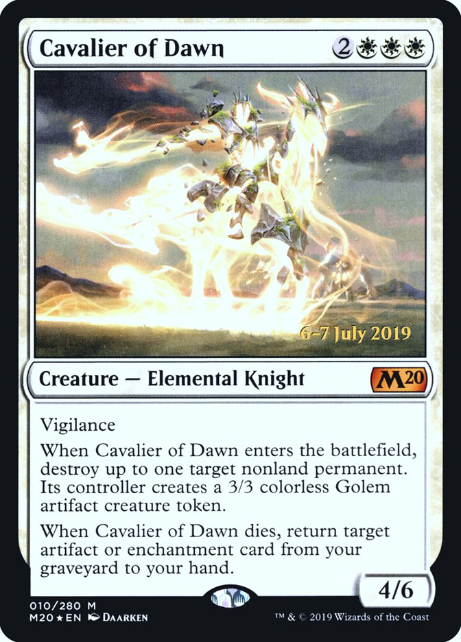 Cavalier of Dawn  [Core Set 2020 Prerelease Promos] | Eastridge Sports Cards & Games