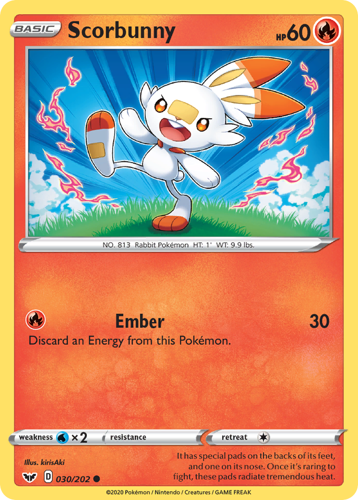 Scorbunny (030/202) [Sword & Shield: Base Set] | Eastridge Sports Cards & Games