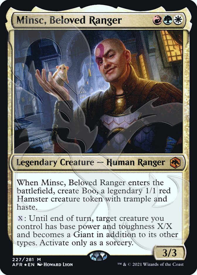 Minsc, Beloved Ranger (Ampersand Promo) [Dungeons & Dragons: Adventures in the Forgotten Realms Promos] | Eastridge Sports Cards & Games