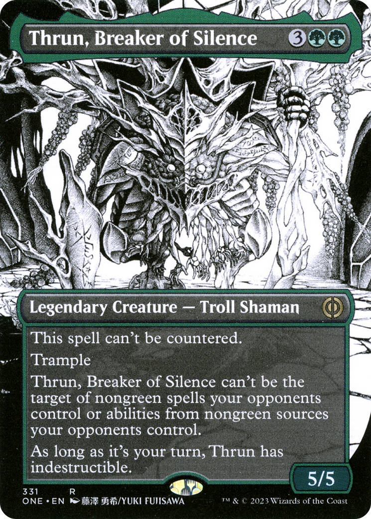 Thrun, Breaker of Silence (Borderless Manga) [Phyrexia: All Will Be One] | Eastridge Sports Cards & Games