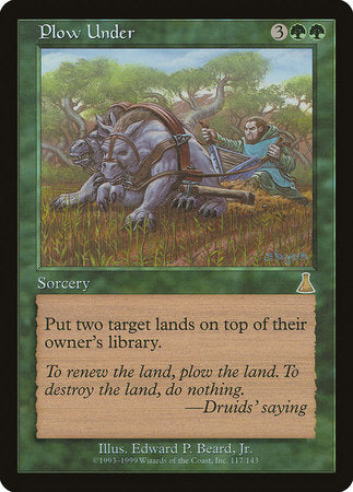 Plow Under [Urza's Destiny] | Eastridge Sports Cards & Games