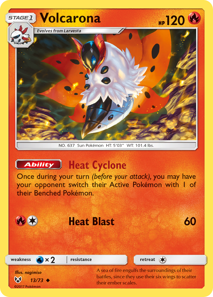 Volcarona (13/73) [Sun & Moon: Shining Legends] | Eastridge Sports Cards & Games