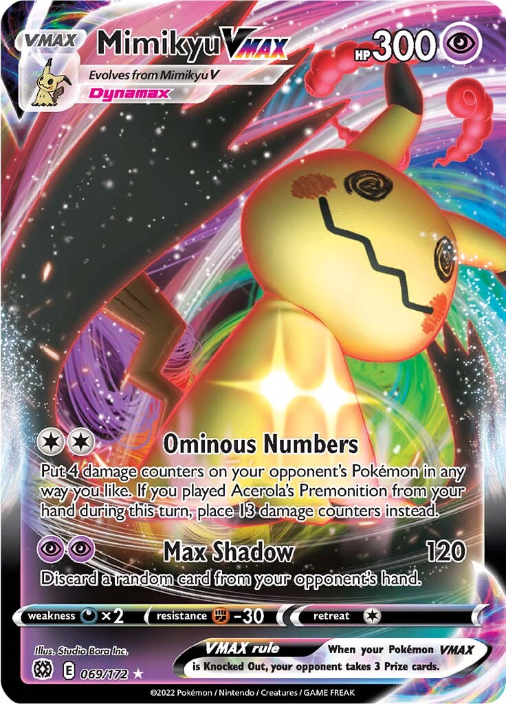 Mimikyu VMAX (069/172) [Sword & Shield: Brilliant Stars] | Eastridge Sports Cards & Games