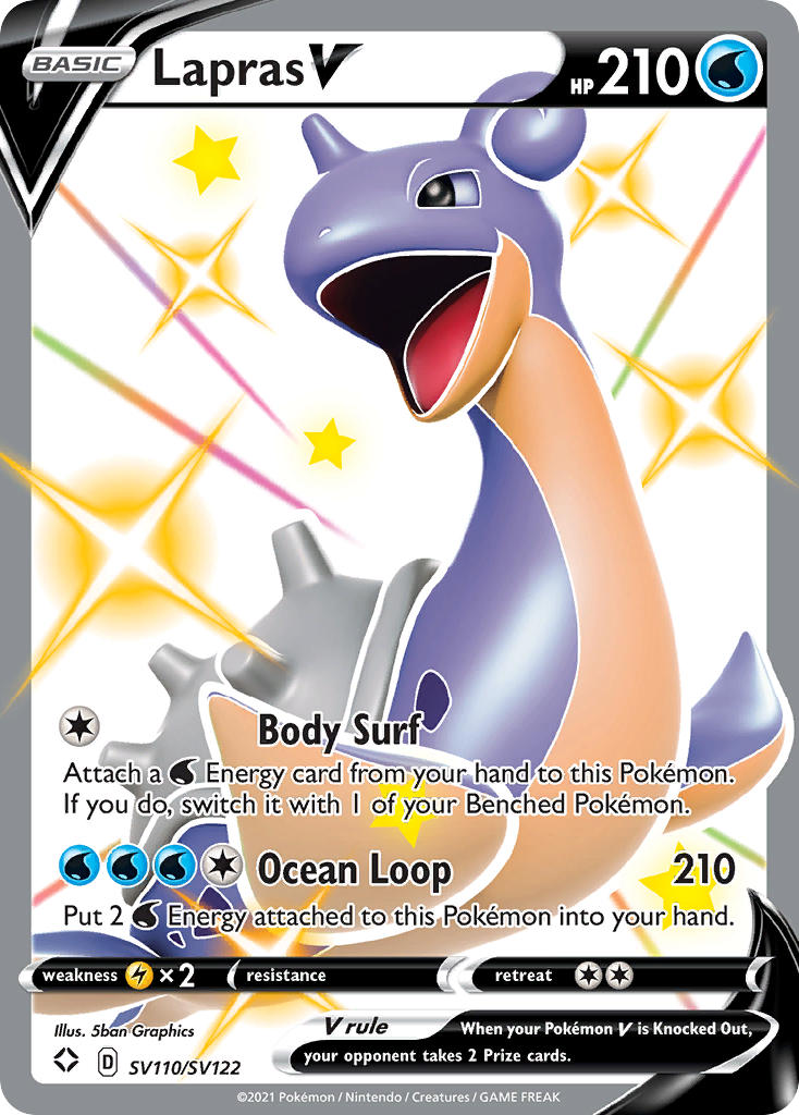 Lapras V (SV110/SV122) [Sword & Shield: Shining Fates] | Eastridge Sports Cards & Games